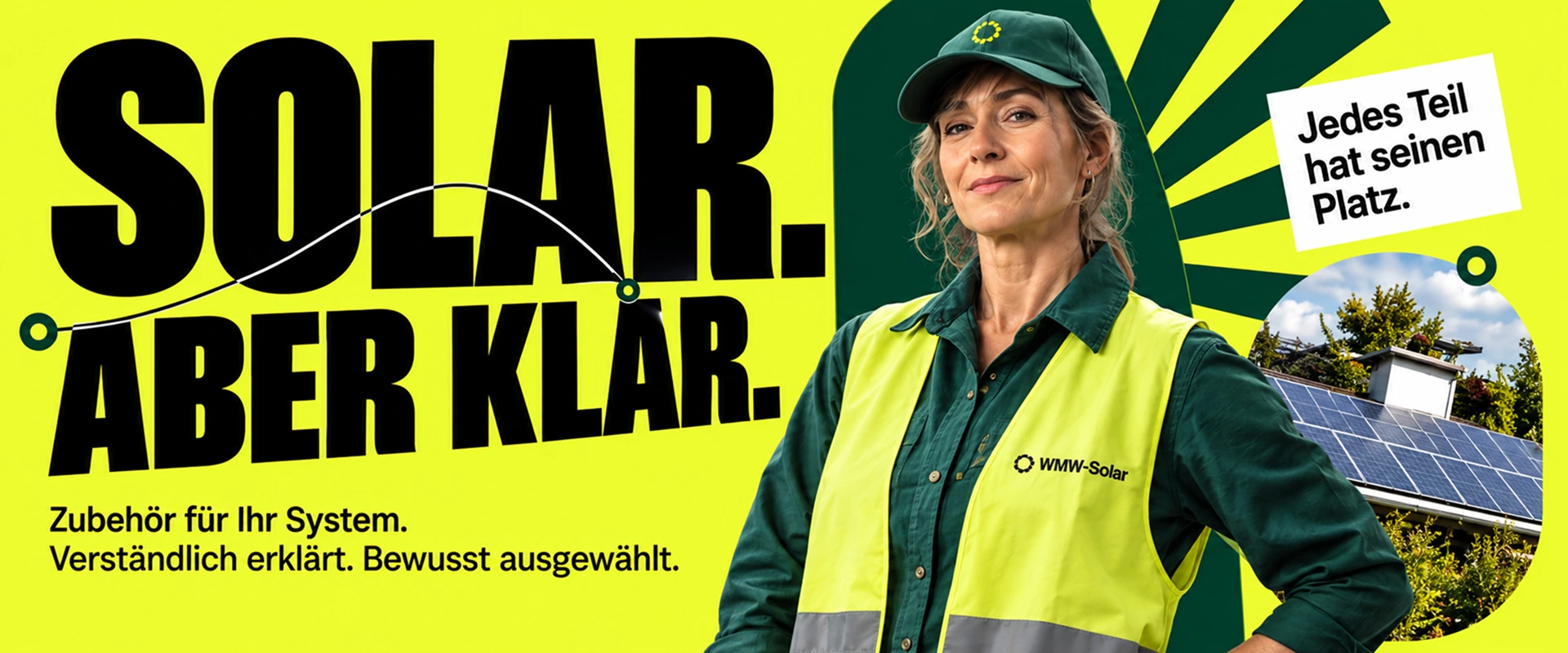 Solar. Aber klar. Zubehör für Ihr System. Verständlich erklärt. Bewusst ausgewählt.