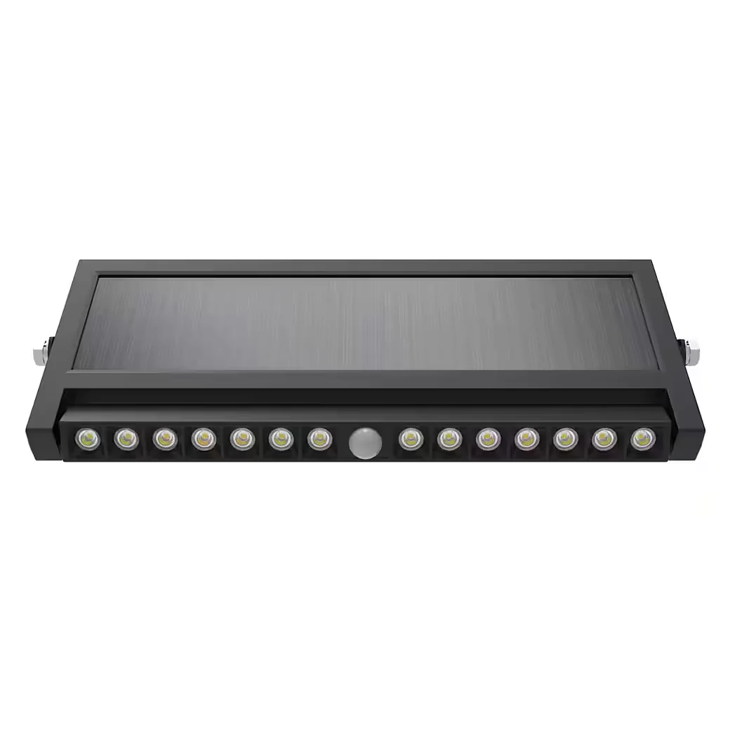 LUXULA LED Solar Wandleuchte PIR-Sensor 10W 1000lm IP54 schwenkbar