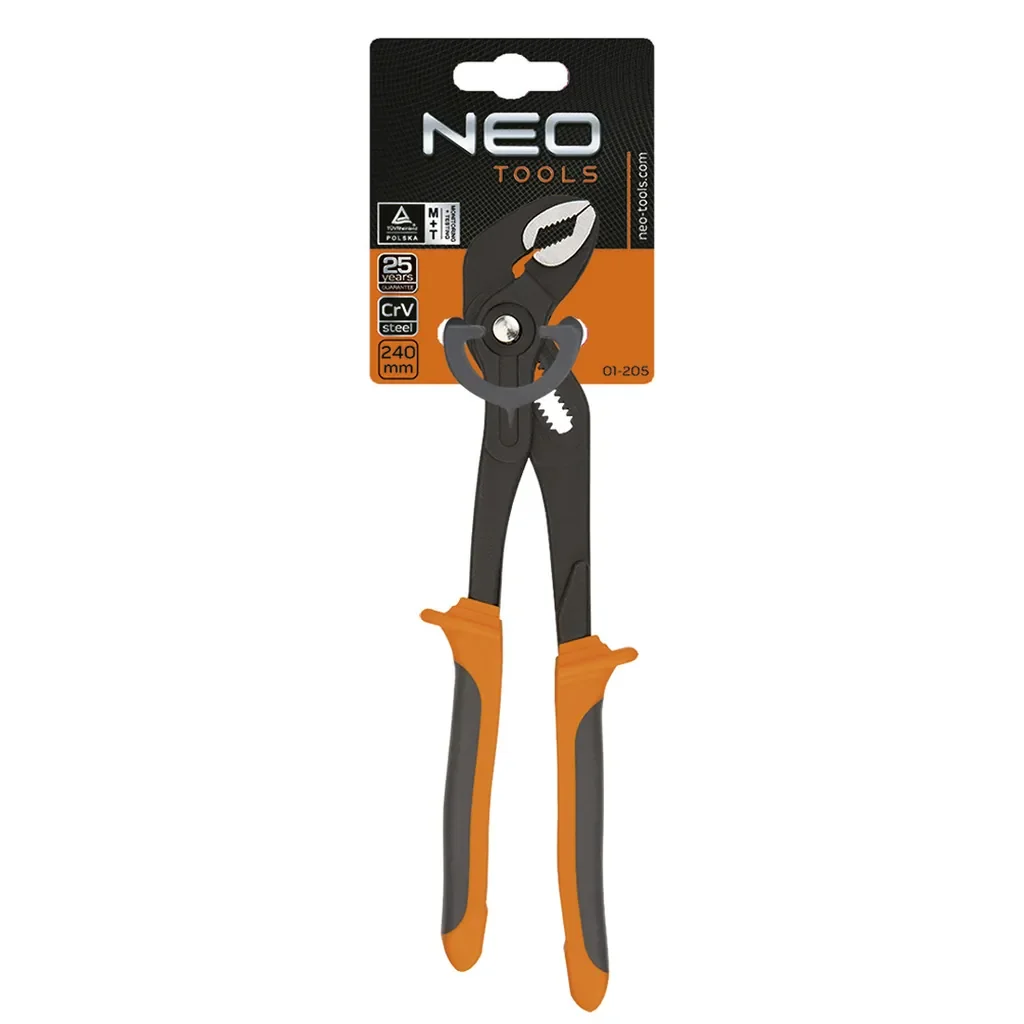 NEO Tools Wasserpumpenzange 240 mm, 0-36 mm, Alligator DIN 8976