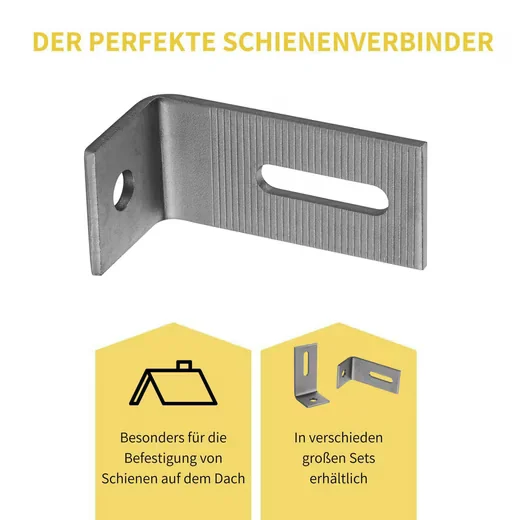AVOLTIK Solarmodul Halterung L Halter 90 Grad Edelstahl Winkelverbinder