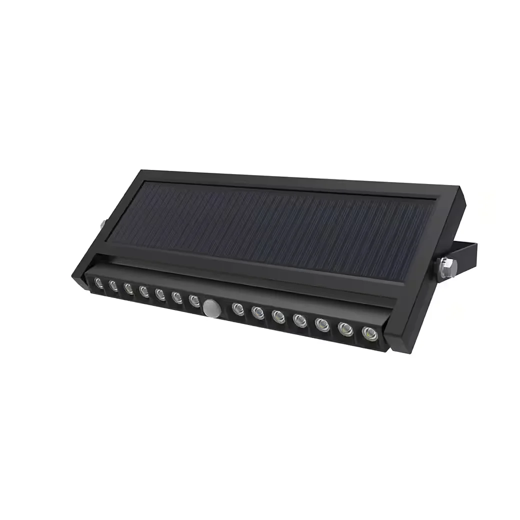 LUXULA LED Solar Wandleuchte PIR-Sensor 10W 1000lm IP54 schwenkbar