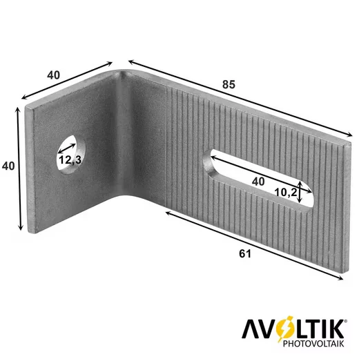 AVOLTIK Solarmodul Halterung L Halter 90 Grad Edelstahl Winkelverbinder