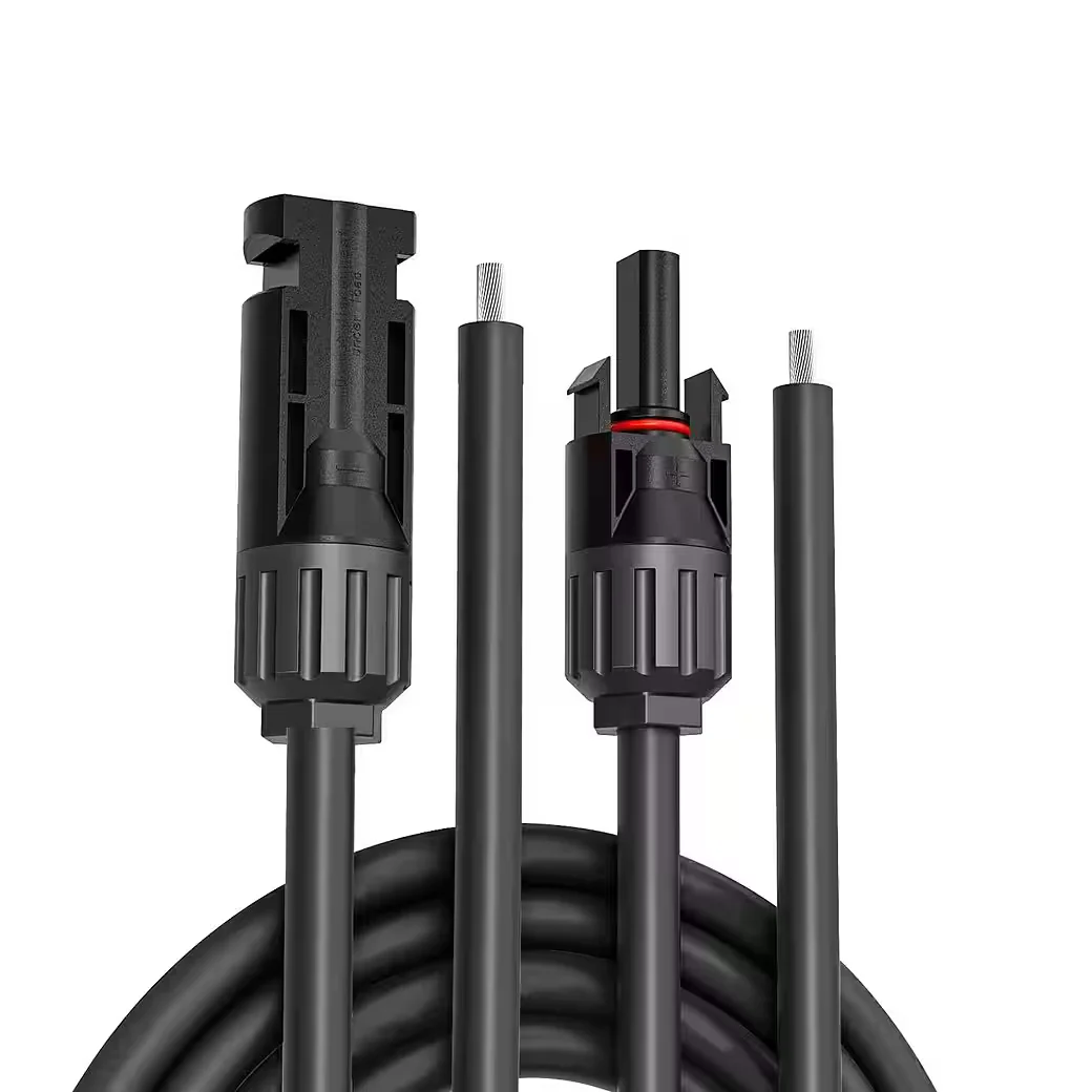 GLIESE Solarkabel 3 m 2,5 mm² Schwarz mit Stecker für Photovoltaik