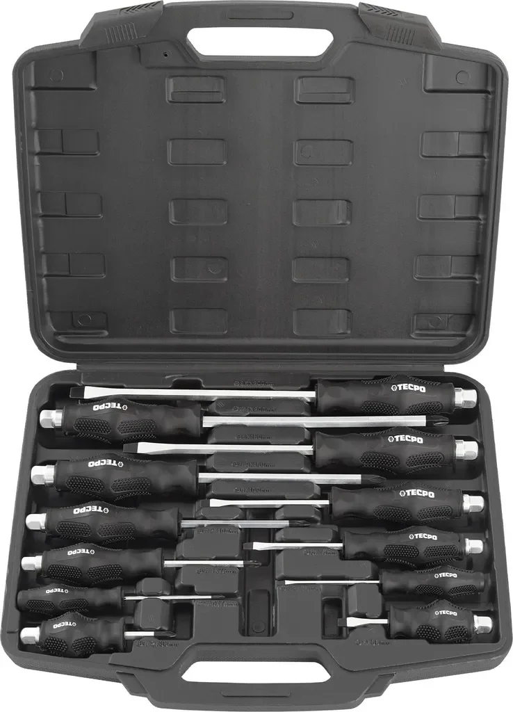 TECPO Schraubendreher Set 12-teilig Schraubenzieher Satz