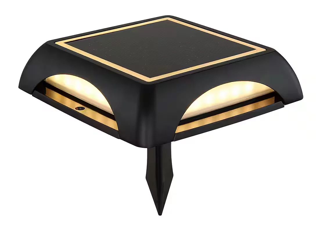 GLOBO LIGHTING LED Solarleuchte Aluminium Druckguss schwarz matt XL
