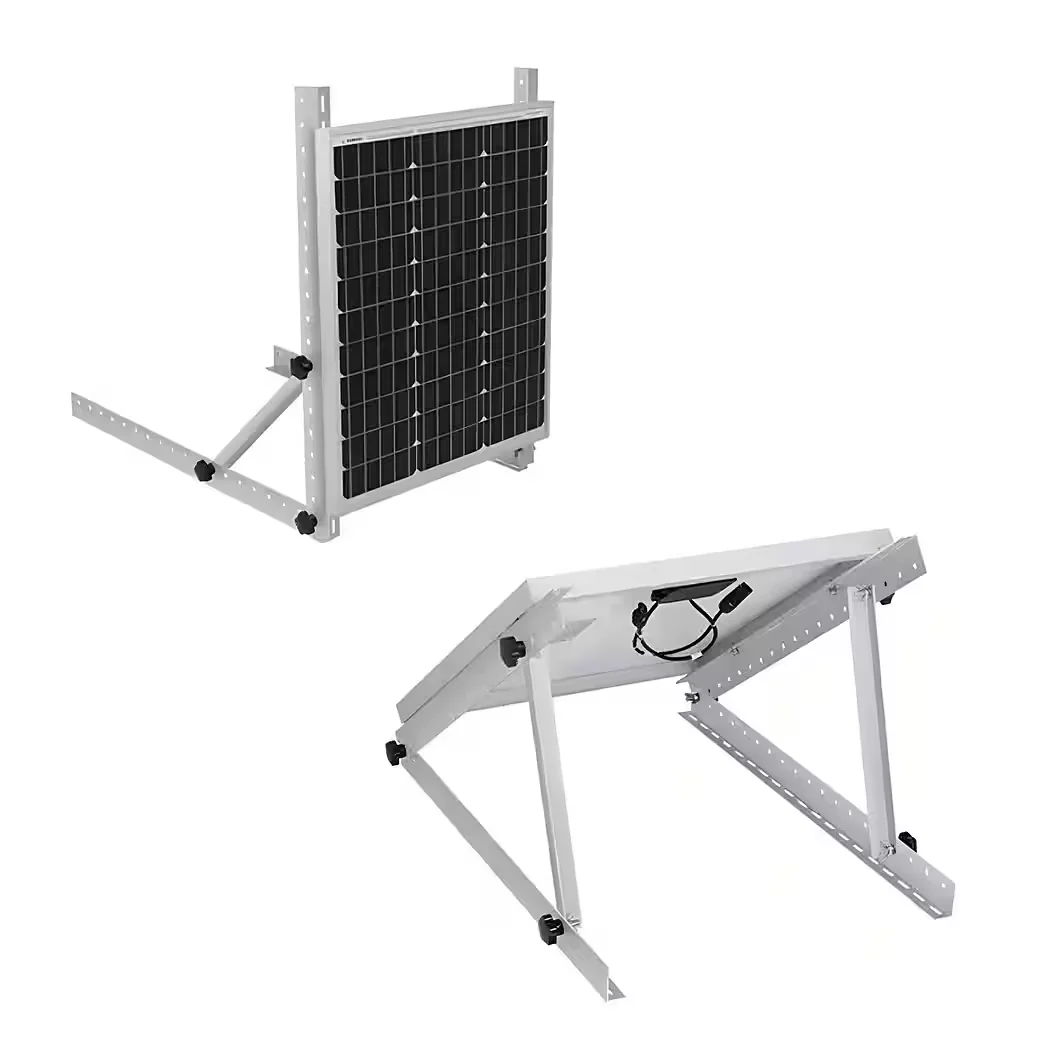 TZIPOWER Solarmodulhalterung Balkonkraftwerk Aufständerung Flachdach