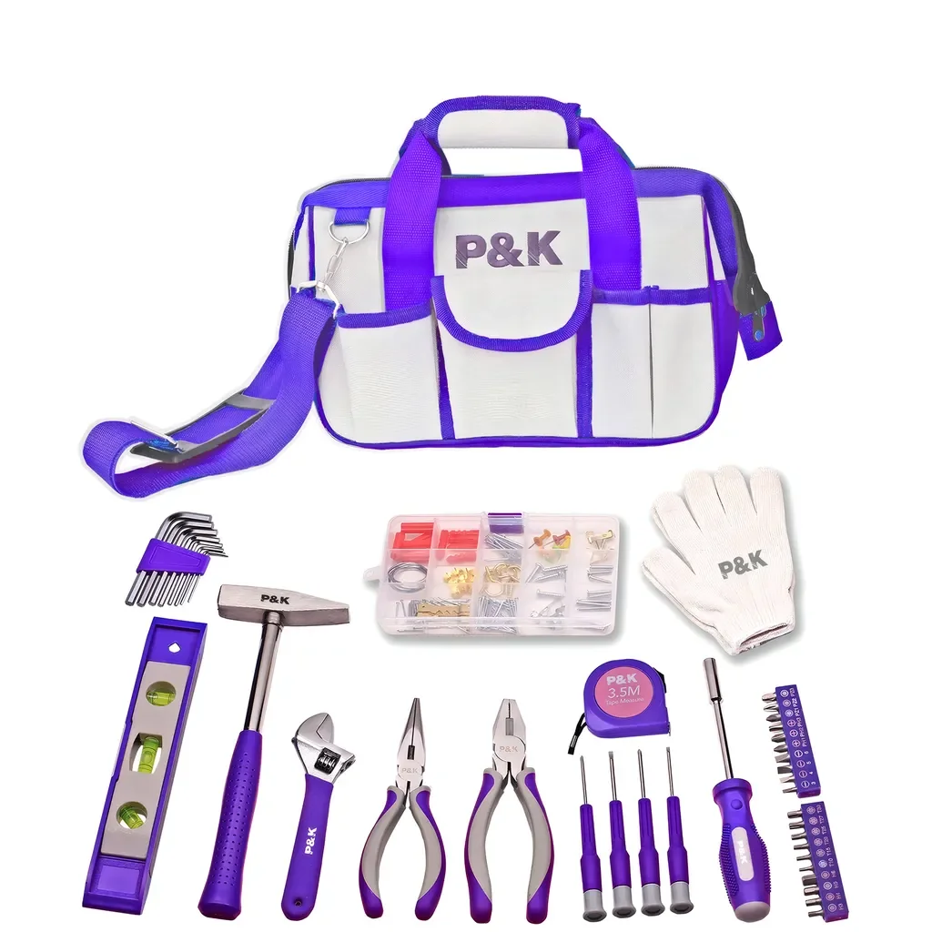 Ping-Handel P und K 141-teiliges Werkzeugset lila mit Tasche