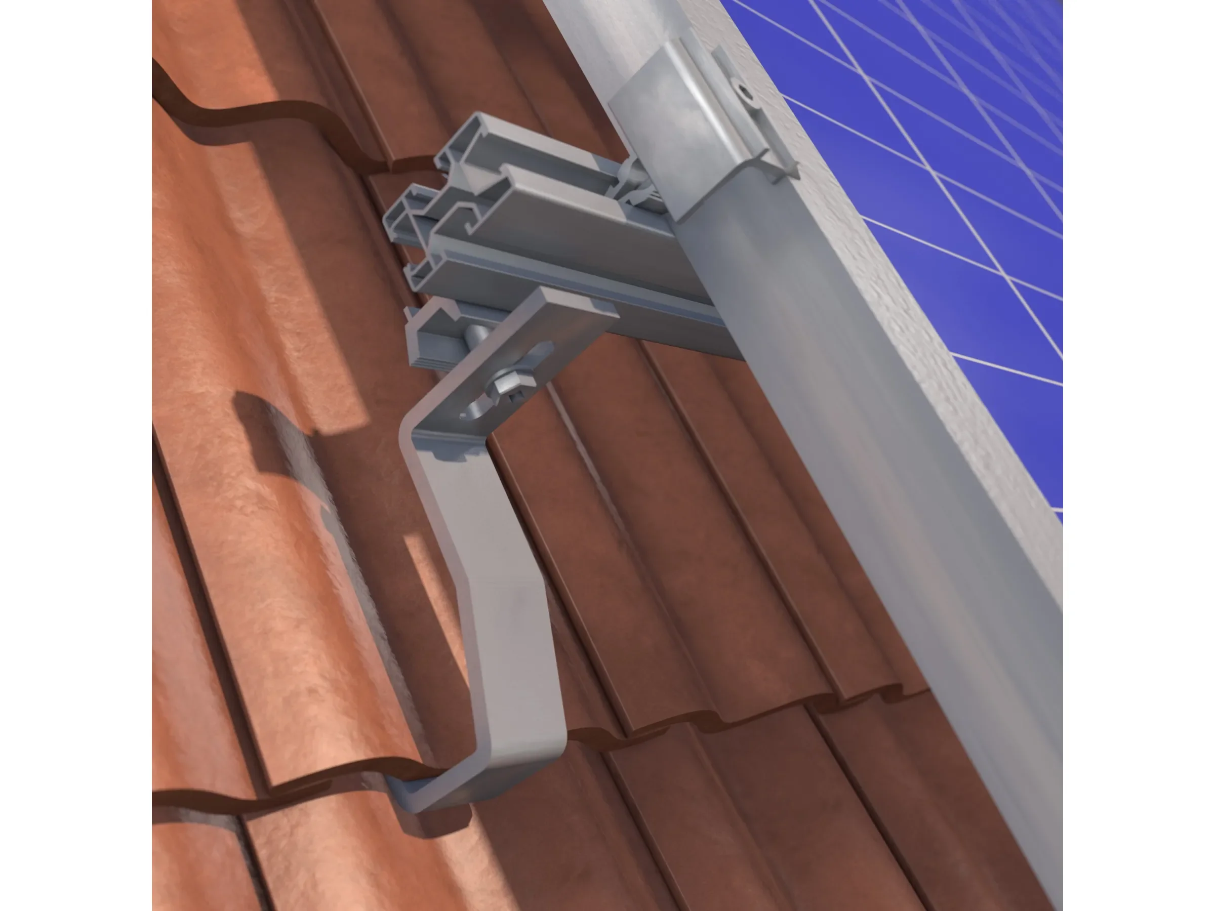 GS Terrassen Montagesysteme Start-Endklemme PV-Module 30-47 mm blank