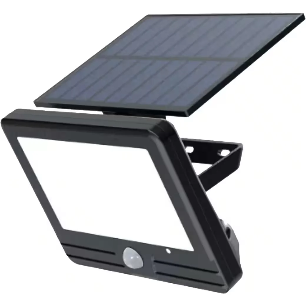 LED Solarleuchte LUXULA Solar-LED Wandleuchte LXSO700125, PIR-Sensor, 4000K, IP54