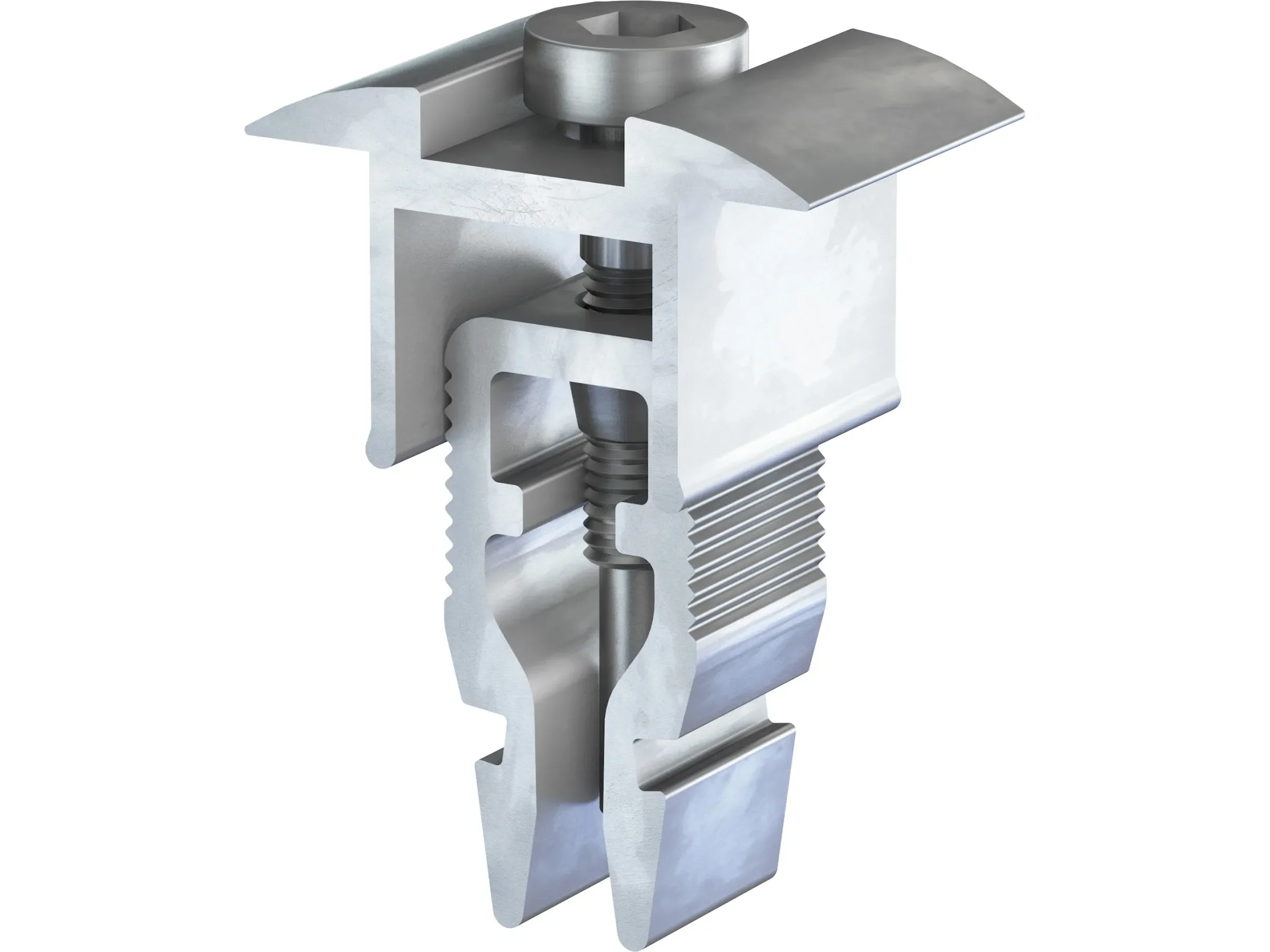 GS Terrassen Montagesysteme Solar Mittelklemme blank 30-47 mm