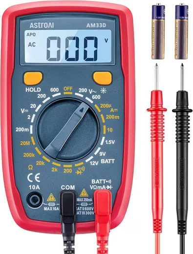 ASTROAI Digital Multimeter Volt Ohm Ampere Spannungsmesser Tester