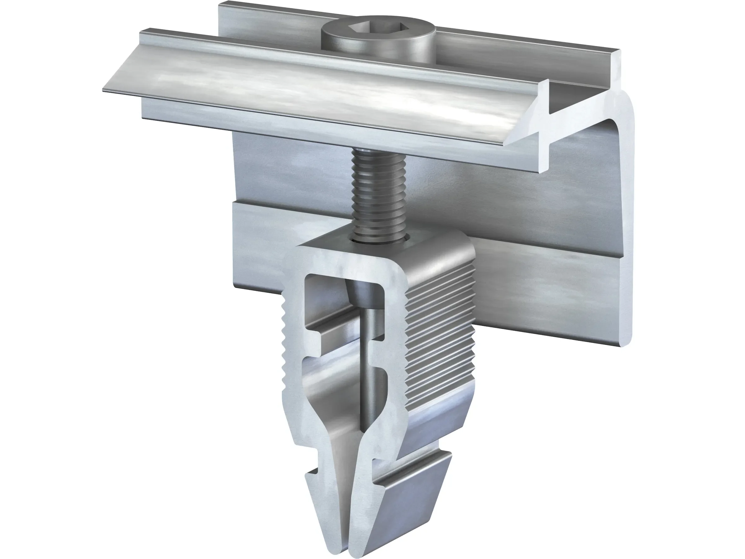 GS Terrassen Montagesysteme Start-Endklemme PV-Module 30-47 mm blank