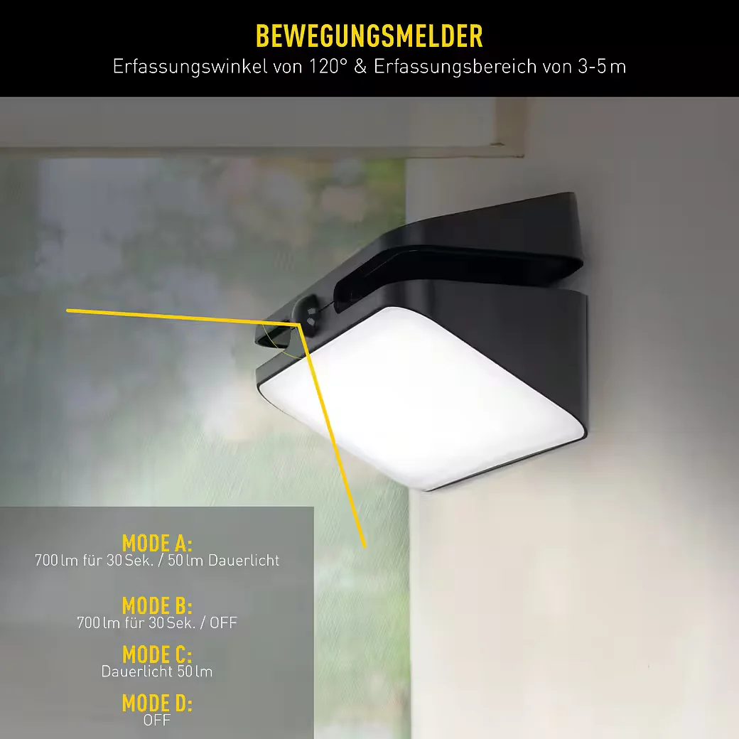 NÄVE LED Solarleuchte Hürth für Außen Garten Terrasse