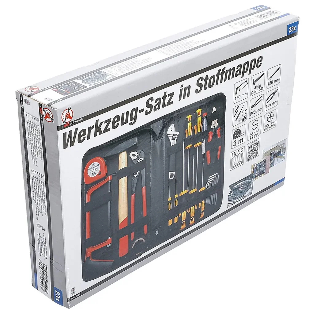 Kraftmann 2199 Werkzeugsortiment 23 teilig Werkzeugset