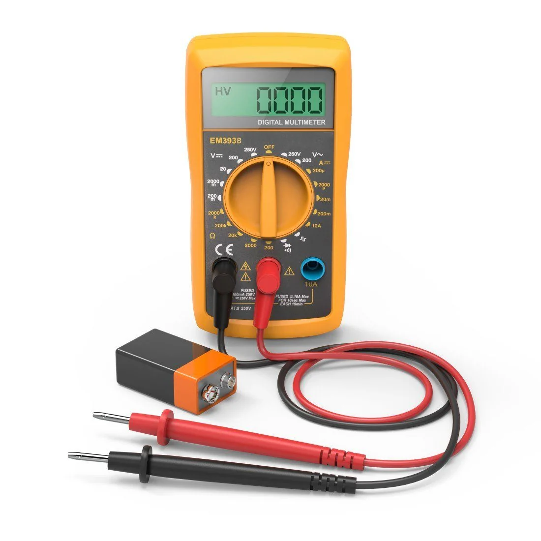 Hama Digitalmultimeter für Spannung, Strom und Widerstand, 300V