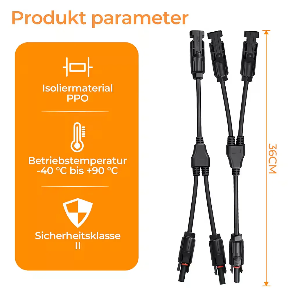 RHEIN BELEUCHTUNG MC4 Y-Stecker Verteiler Set 1 zu 2/3/4 Solarstecker