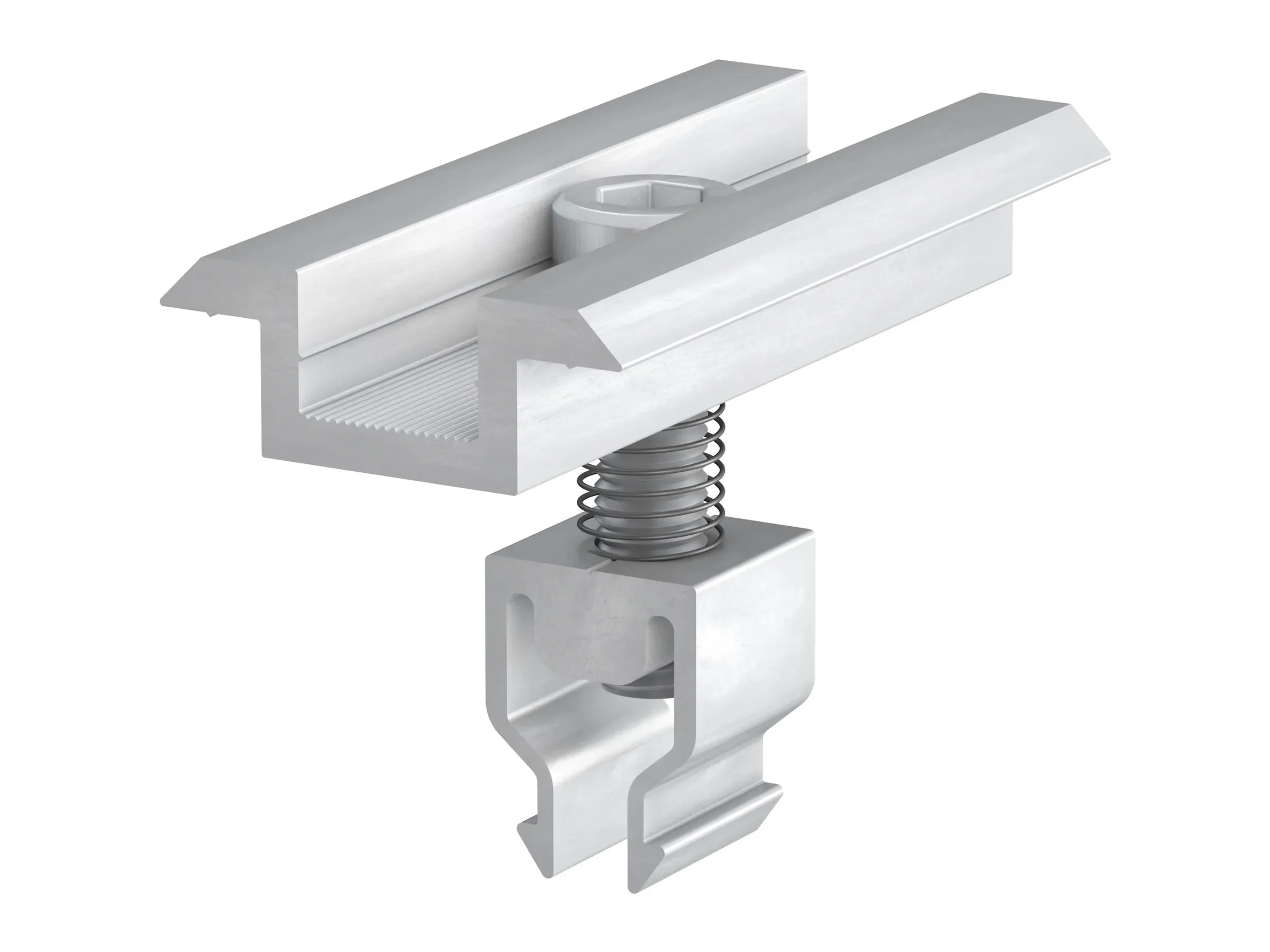 Solar Base Mittelklemme Blank für PV-Module 30 mm - 40 mm