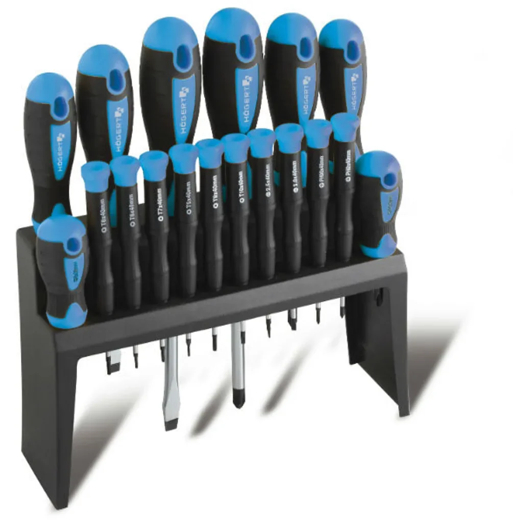 Högert Technik Schraubendrehersatz HT1S098 40 75 100 150 mm