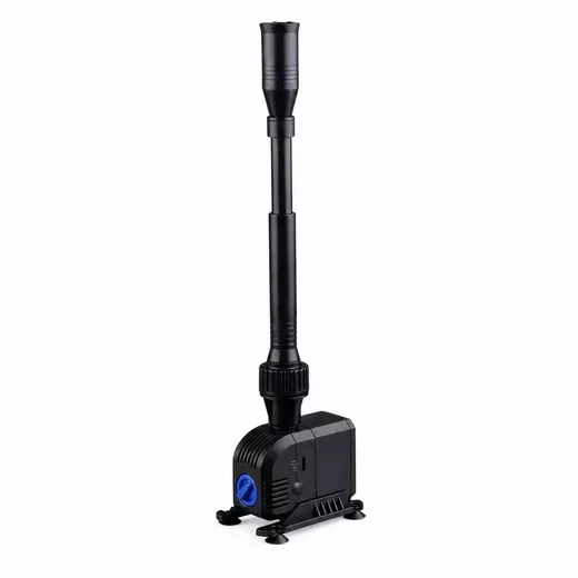 AQUAONE Teichpumpe HJ-603 Teichfontäne 600 l/h 8 W 4 Aufsätze